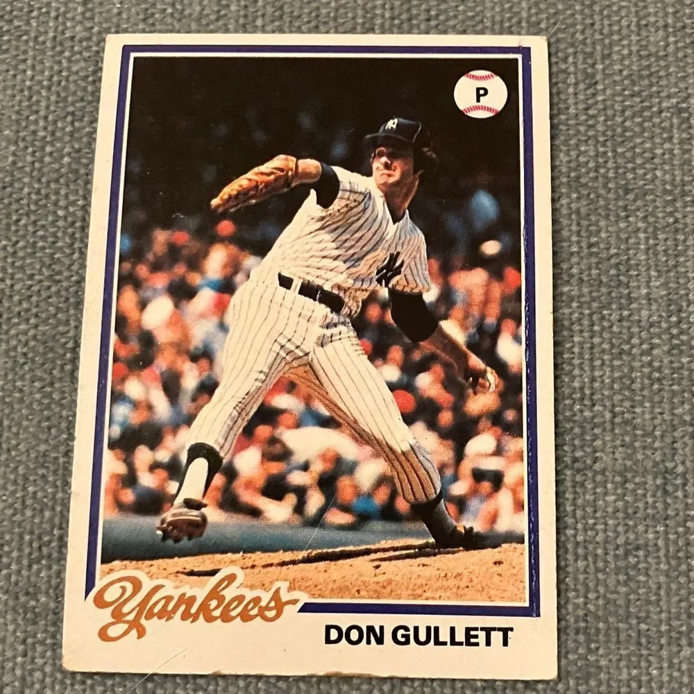 1978 Topps New York Yankees Baseball Card Trading Card